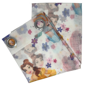 TENDA VELATA CAMERETTA PRINCIPESSE DISNEY 140 X 280 CM PANNELLO SINGOLO CON ANELLI - PRI-1663
