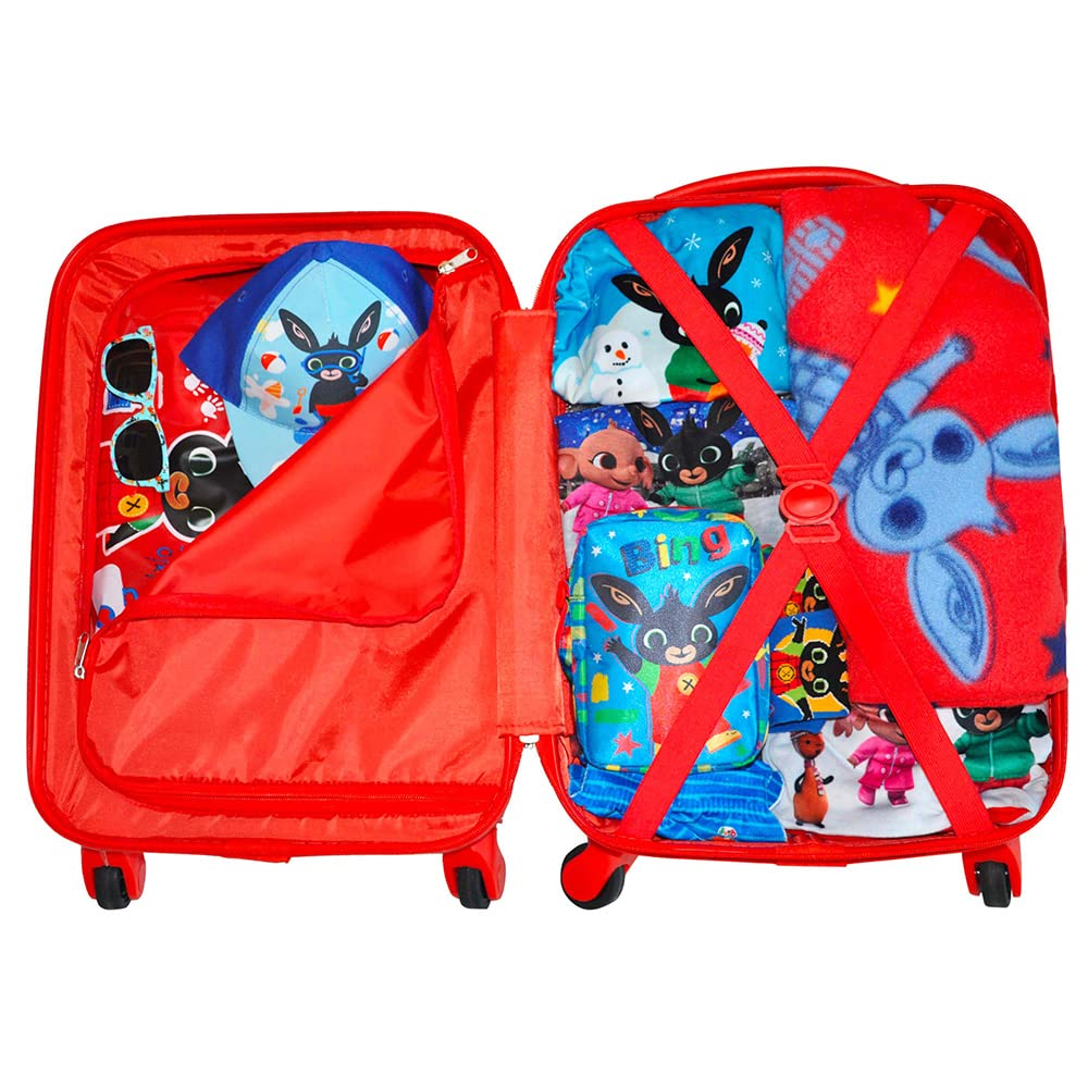 Trolley da Viaggio Cabina Valigia in ABS - Bing Bunny Coniglietto - 53 Cm. - Q99306MC