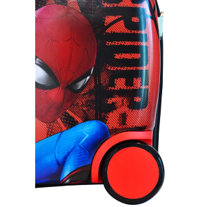 TROLLEY SPIDERMAN UOMO RAGNO MARVEL DA VIAGGIO 4 RUOTE CAVALCABILE TRAINABILE CM. 45X34X22 IN ABS - M97704MC