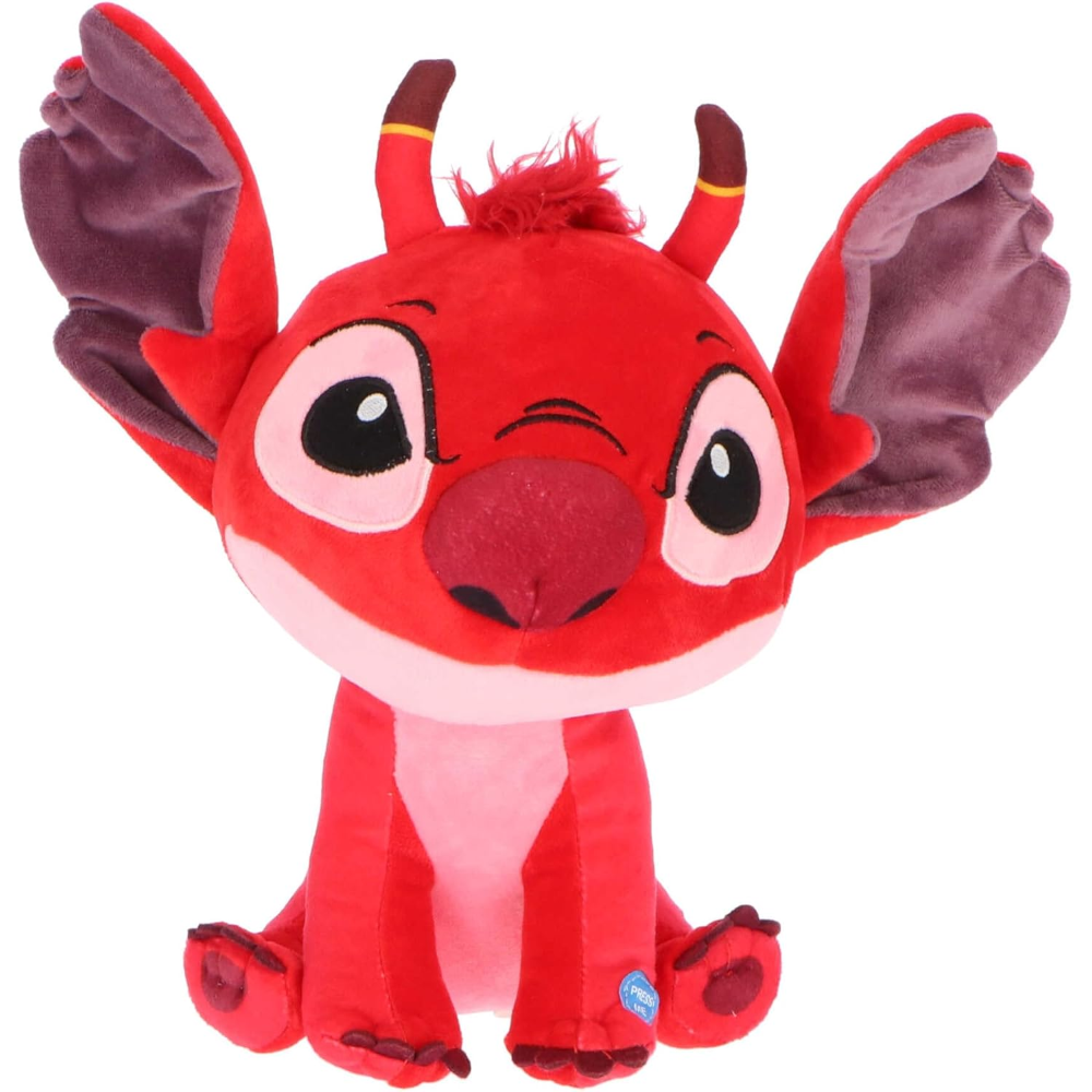 PELUCHE LEROY LILO & STITCH ROSSO MORBIDO PUPAZZO DISNEY 30 CM CON SUONO - DCL9350-12 