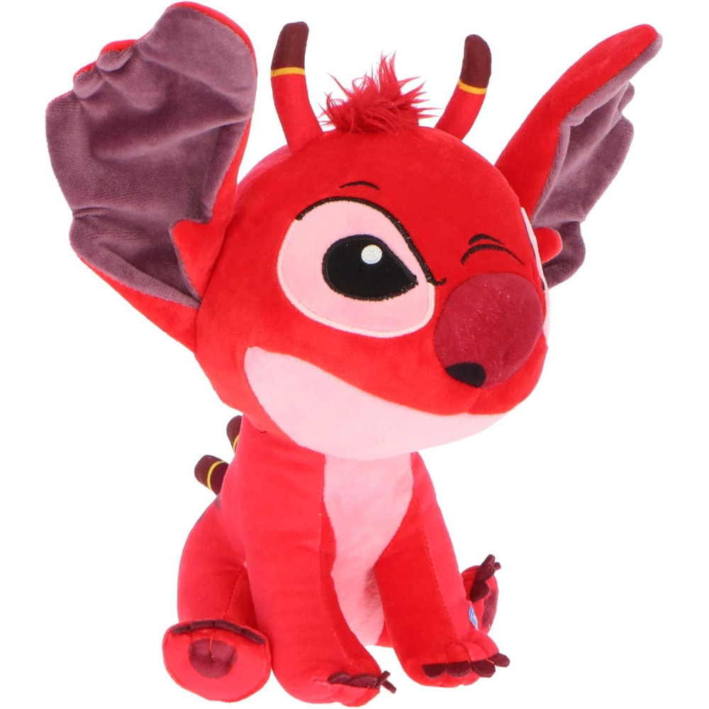 PELUCHE LEROY LILO & STITCH ROSSO MORBIDO PUPAZZO DISNEY 30 CM CON SUONO - DCL9350-12 