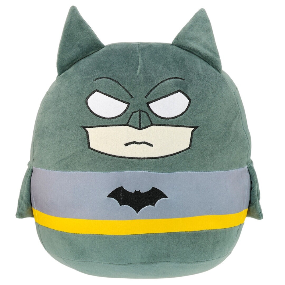 CUSCINO SQUISHY BATMAN MORBIDO PELUCHE 3D 25 CM ACCESSORIO DECORATIVO CAMERETTA - BAT36-5506