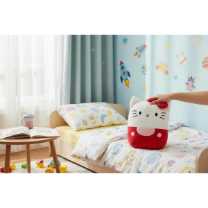CUSCINO SQUISHY HELLO KITTY SANRIO MORBIDO PELUCHE 3D 25 CM ACCESSORIO DECORATIVO CAMERETTA - HK36-5657