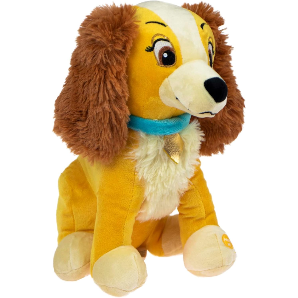 PELUCHE LILLY E IL VAGABONDO CON SUONO DISNEY MORBIDO PUPAZZO 20 CM INTERATTIVO SEDUTO - DCL9279-4