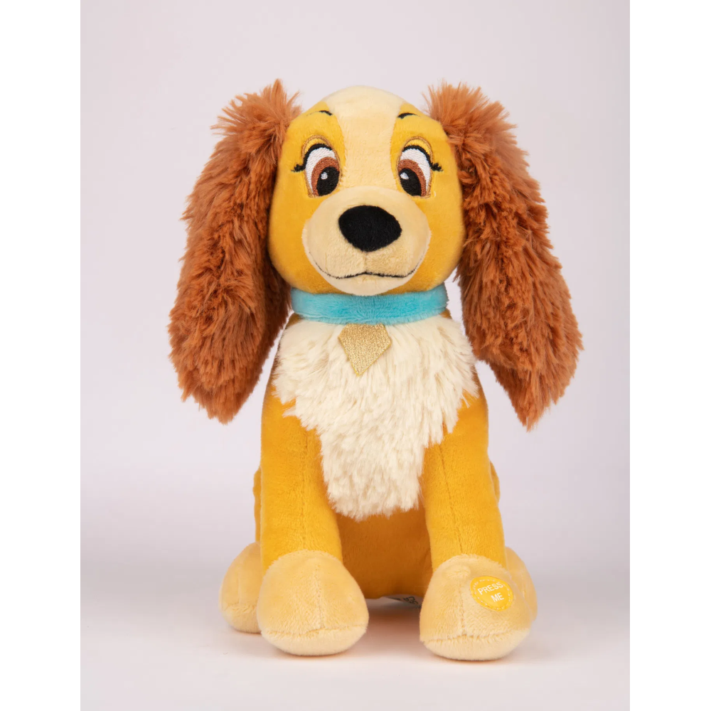 PELUCHE LILLY E IL VAGABONDO CON SUONO DISNEY MORBIDO PUPAZZO 20 CM INTERATTIVO SEDUTO - DCL9279-4