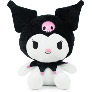 PELUCHE KUROMI SANRIO MORBIDO PUPAZZO 25 CM IN FIBRA RICICLATA - 760024322/KUROMI