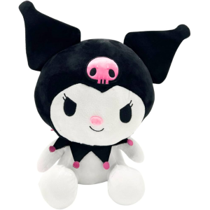 PELUCHE KUROMI SANRIO MORBIDO PUPAZZO 25 CM IN FIBRA RICICLATA - 760024322/KUROMI