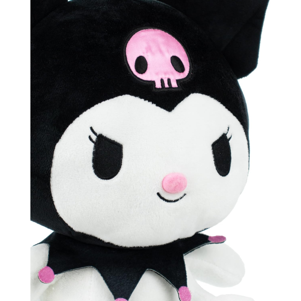 PELUCHE KUROMI SANRIO MORBIDO PUPAZZO 25 CM IN FIBRA RICICLATA - 760024322/KUROMI