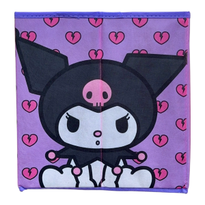 POUF KUROMI SANRIO CONTENITORE MULTIFUNZIONE PORTA OGGETTI PER SEDERSI 30 CM - HK37-6125
