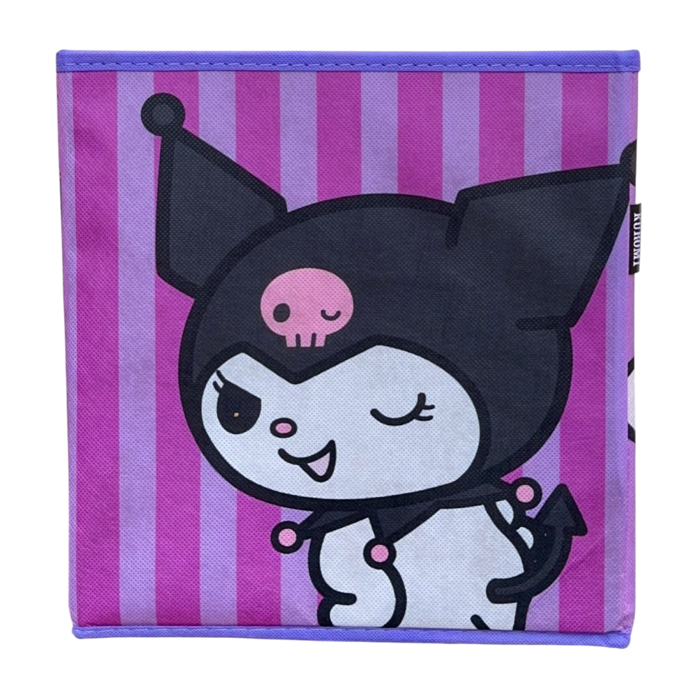 POUF KUROMI SANRIO CONTENITORE MULTIFUNZIONE PORTA OGGETTI PER SEDERSI 30 CM - HK37-6125