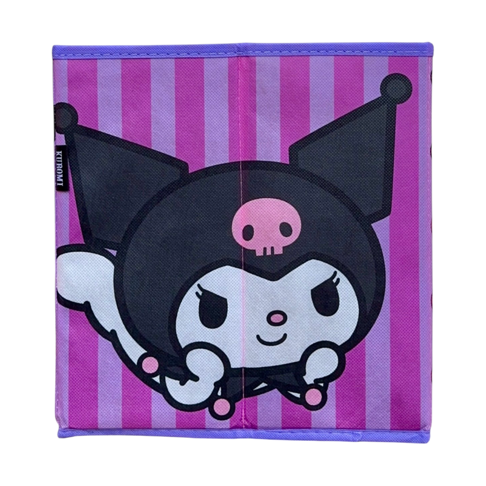 POUF KUROMI SANRIO CONTENITORE MULTIFUNZIONE PORTA OGGETTI PER SEDERSI 30 CM - HK37-6125