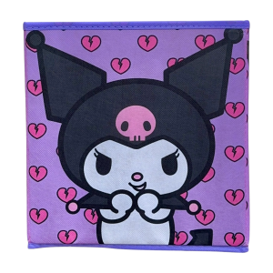 POUF KUROMI SANRIO CONTENITORE MULTIFUNZIONE PORTA OGGETTI PER SEDERSI 30 CM - HK37-6125