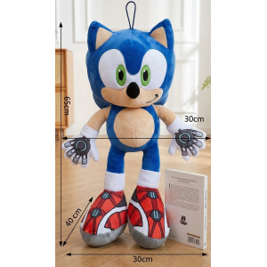 MAXI PELUCHE SONIC PRIME MORBIDO PUPAZZO JUMBO 65 CM CON LACCETTO - PTS242562A/65 