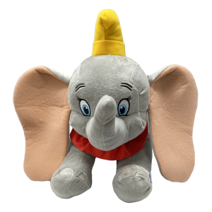 PELUCHE DUMBO DISNEY CON SUONO MORBIDO PUPAZZO ELEFANTE SDRAIATO 20 CM IN FIBRA RICICLATA - DCL9359-2