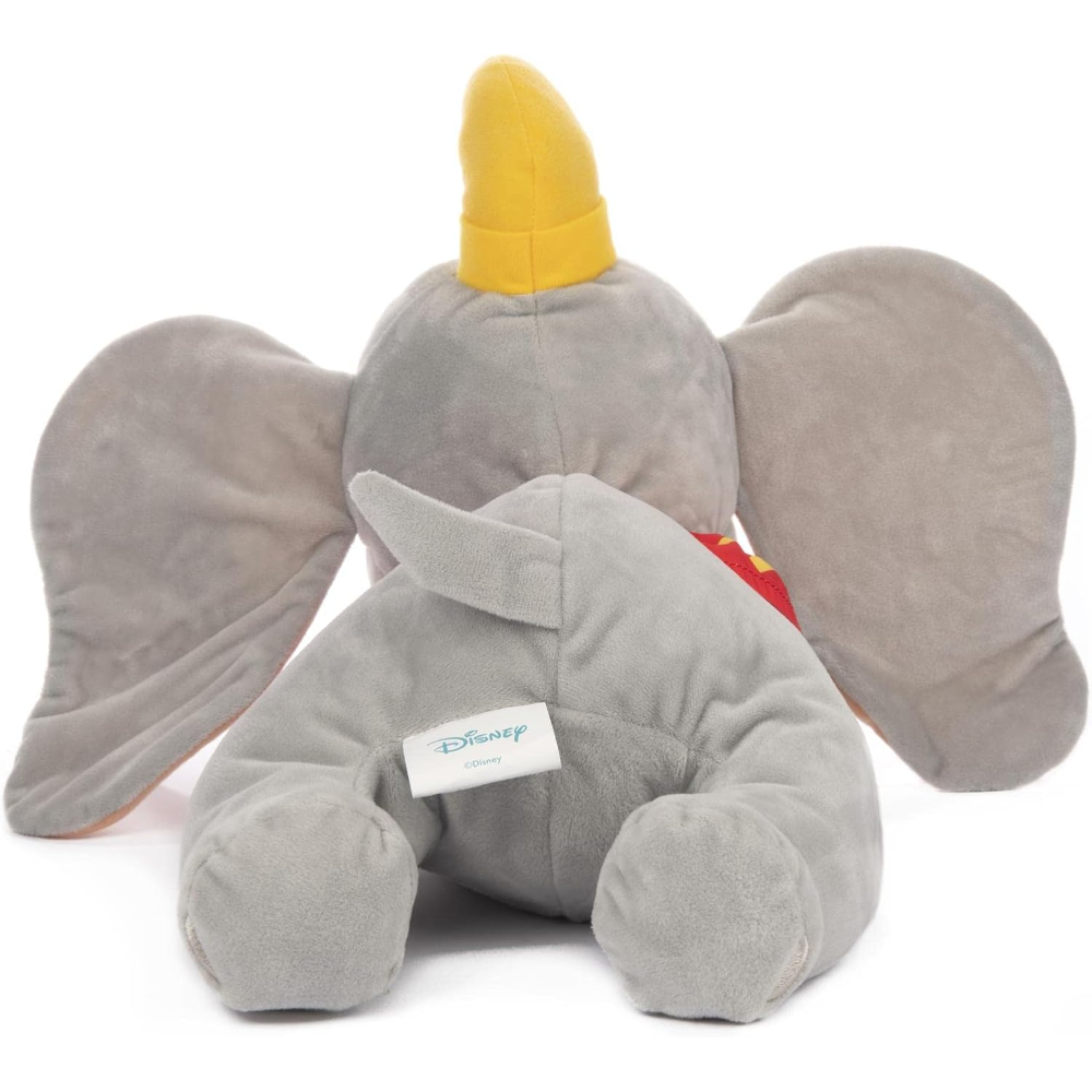 PELUCHE DUMBO DISNEY CON SUONO MORBIDO PUPAZZO ELEFANTE SDRAIATO 20 CM IN FIBRA RICICLATA - DCL9359-2