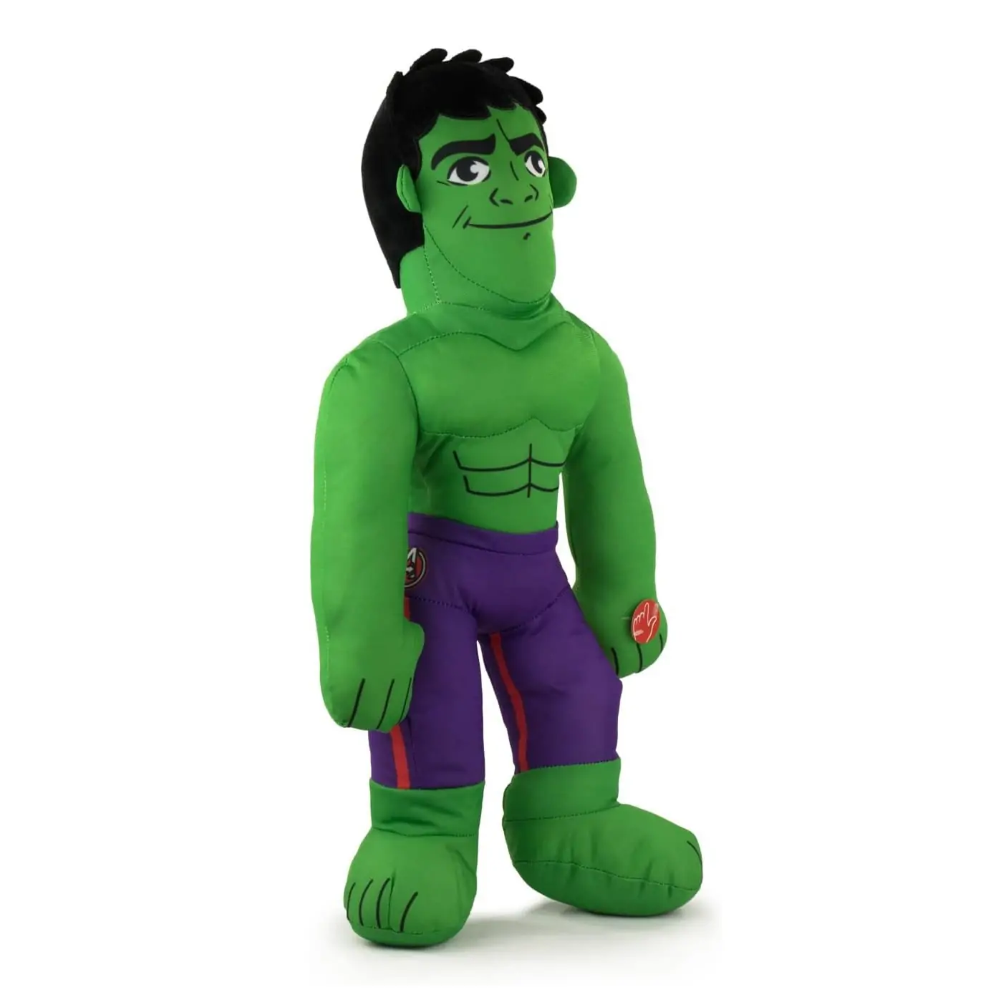 PELUCHE HULK MARVEL MORBIDO PUPAZZO 38 CM CON SUONO IN FIBRA RICICLATA - 760021697