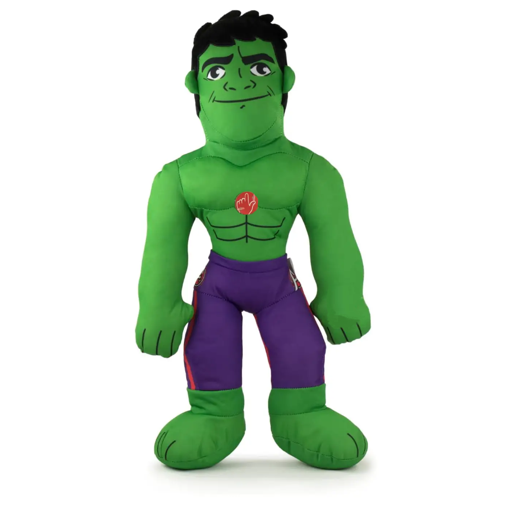 PELUCHE HULK MARVEL MORBIDO PUPAZZO 38 CM CON SUONO IN FIBRA RICICLATA - 760021697
