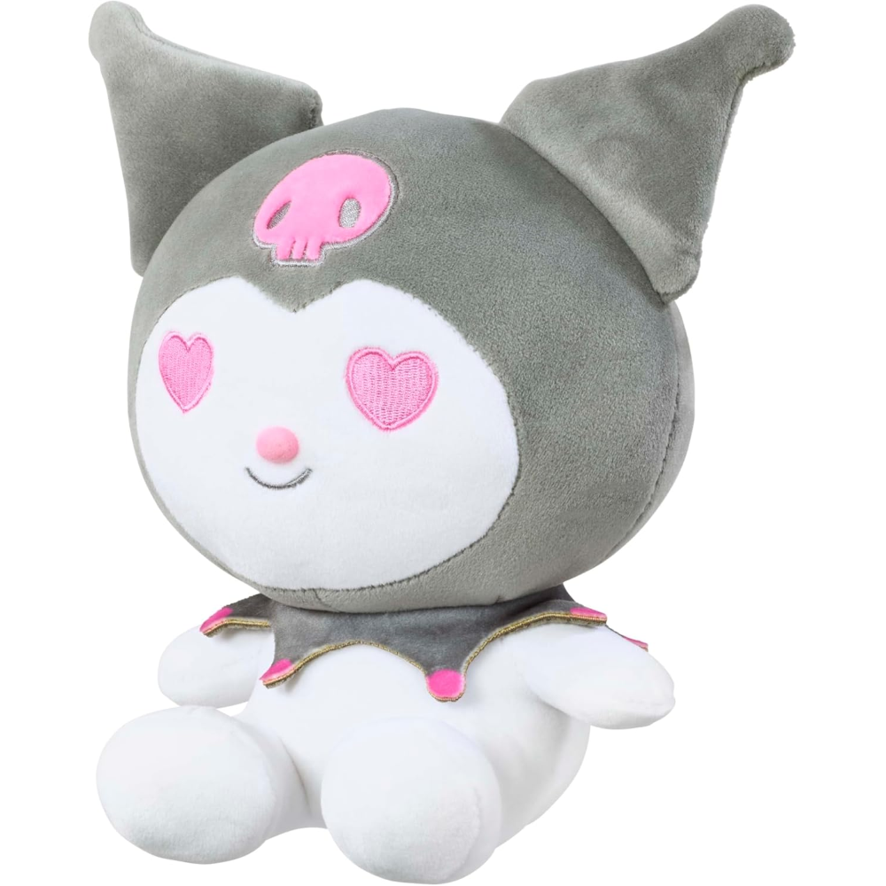 PELUCHE KUROMI SANRIO MORBIDO PUPAZZO 16 CM IN FIBRA RICICLATA - 760025752/2