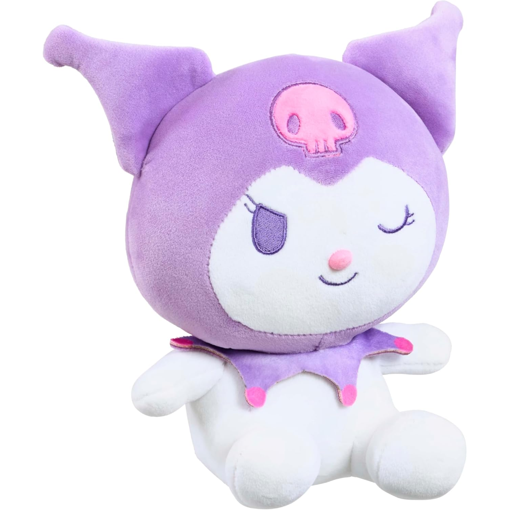 PELUCHE KUROMI SANRIO MORBIDO PUPAZZO 16 CM IN FIBRA RICICLATA - 760025752/3