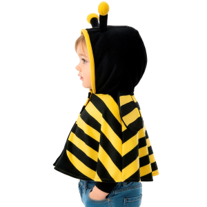 PONCHO IN PELUCHE CON CAPPUCCIO TRAVESTIMENTO APE COSTUME CARNEVALE FESTE IN MASCHERA - 16201