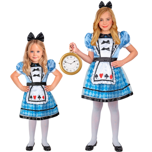 COSTUME WONDERLAND GIRL TRAVESTIMENTO CARNEVALE COSPLAY ALICE NEL PAESE DELLE MERAVIGLIE - 2209