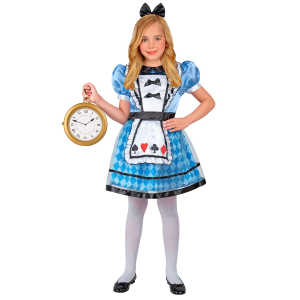 COSTUME WONDERLAND GIRL TRAVESTIMENTO CARNEVALE COSPLAY ALICE NEL PAESE DELLE MERAVIGLIE - 2209
