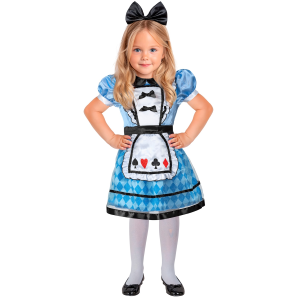 COSTUME WONDERLAND GIRL TRAVESTIMENTO CARNEVALE COSPLAY ALICE NEL PAESE DELLE MERAVIGLIE - 2209