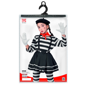 COSTUME MIMO BAMBINA STILE PARIGINO TRAVESTIMENTO CARNEVALE COSPLAY FESTE IN MASCHERA - 2240