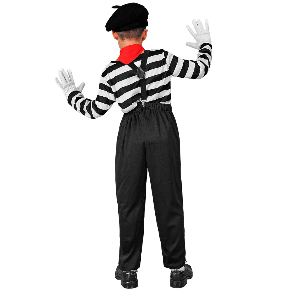 COSTUME MIMO BAMBINO STILE PARIGINO TRAVESTIMENTO CARNEVALE COSPLAY FESTE IN MASCHERA - 2241
