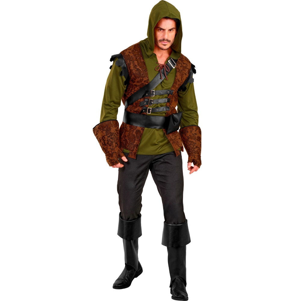 COSTUME ROBIN HOOD OF SHERWOOD UOMO TRAVESTIMENTO CARNEVALE COSPLAY FESTE IN MASCHERA - 2247