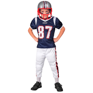 COSTUME GIOCATORE DI FOOTBALL AMERICANO TRAVESTIMENTO CARNEVALE COSPLAY FESTE IN MASCHERA - 2472