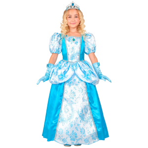 COSTUME PRINCIPESSA ABITO LUNGO TRAVESTIMENTO CARNEVALE FESTE IN MASCHERA COSPLAY CENERENTOLA - 2763