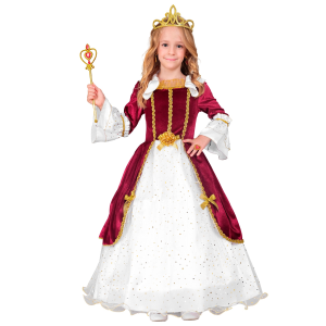 COSTUME PRINCIPESSA REALE ABITO LUNGO TRAVESTIMENTO CARNEVALE FESTE IN MASCHERA COSPLAY - 2764