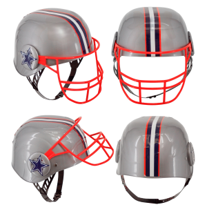 CASCO FOOTBALL AMERICANO IN PLASTICA DURA ACCESSORIO TRAVESTIMENTI CARNEVALE COSPLAY - 29151