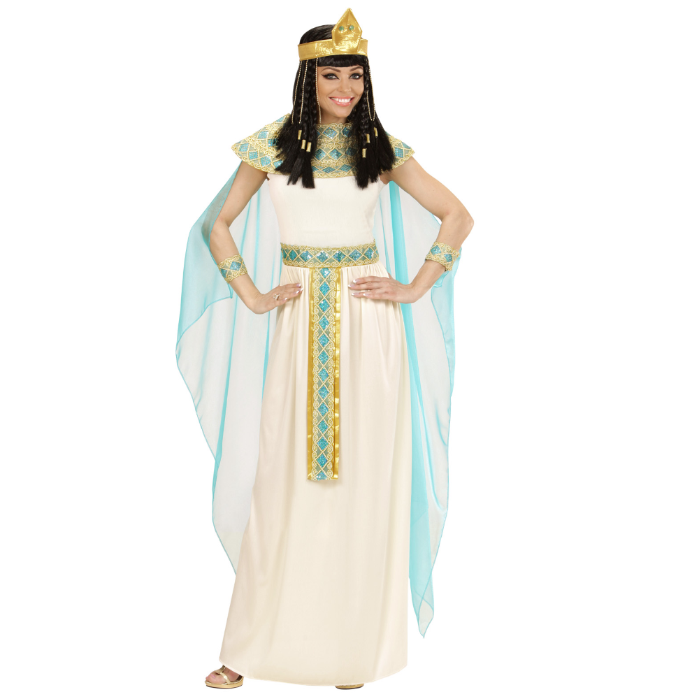 COSTUME CLEOPATRA REGINA D'EGITTO TRAVESTIMENTO CARNEVALE COSPLAY FESTE IN MASCHERA - 4942