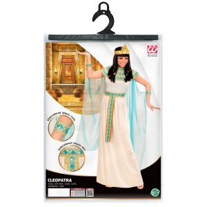 COSTUME CLEOPATRA REGINA D'EGITTO TRAVESTIMENTO CARNEVALE COSPLAY FESTE IN MASCHERA - 4942