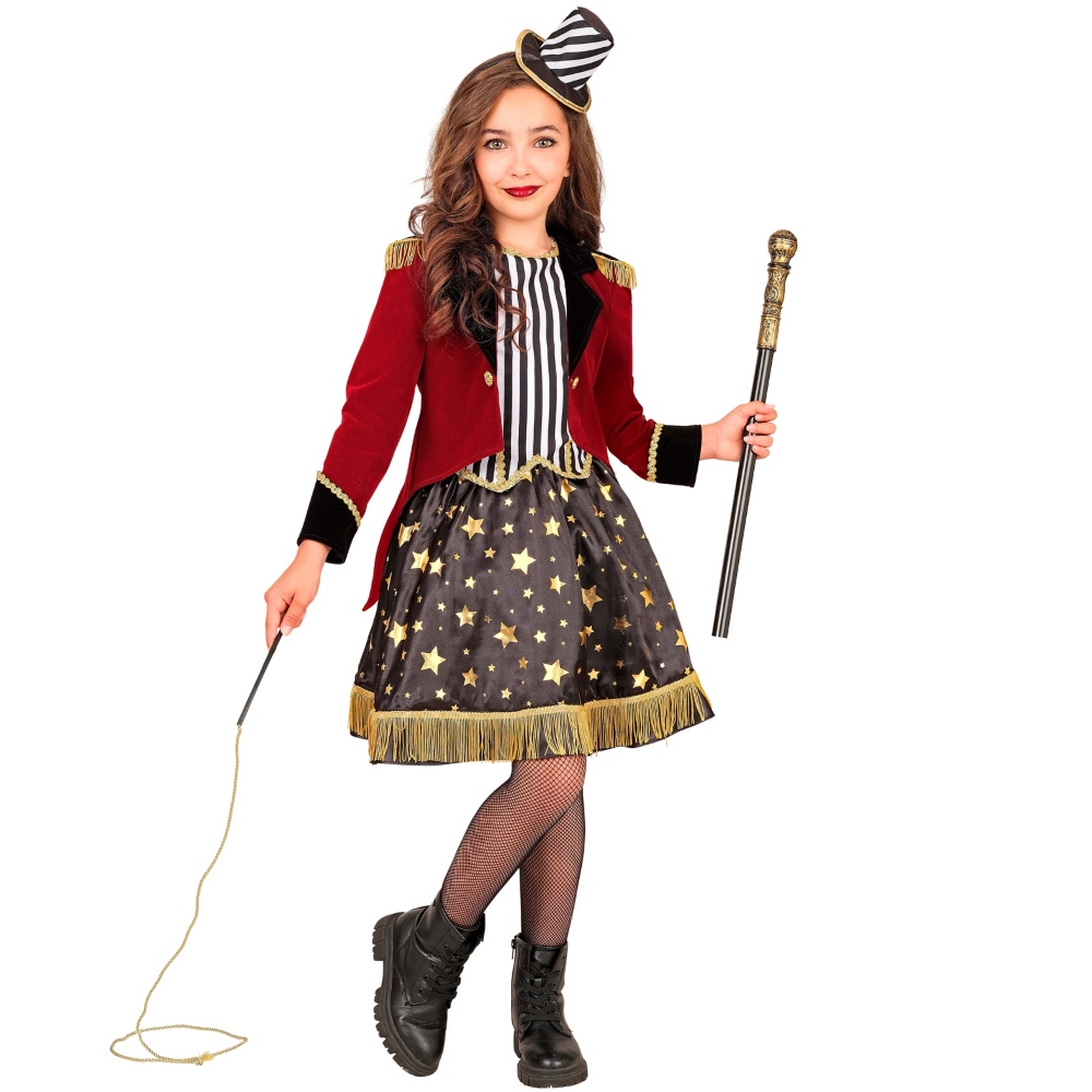 COSTUME DIRETTRICE DI CIRCO TRAVESTIMENTO CARNEVALE COSPLAY FESTE IN MASCHERA - 9153