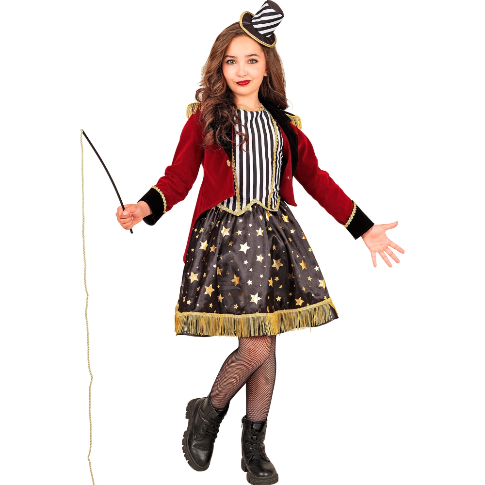 COSTUME DIRETTRICE DI CIRCO TRAVESTIMENTO CARNEVALE COSPLAY FESTE IN MASCHERA - 9153