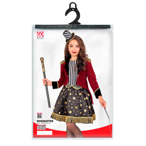 COSTUME DIRETTRICE DI CIRCO TRAVESTIMENTO CARNEVALE COSPLAY FESTE IN MASCHERA - 9153