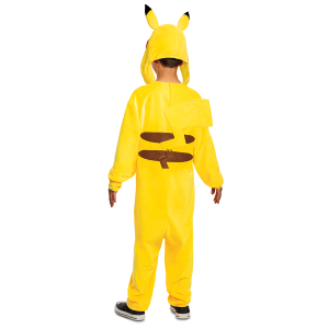 COSTUME PIKACHU POKÉMON TUTA DELUXE E COPRICAPO TRAVESTIMENTO CARNEVALE COSPLAY FESTE IN MASCHERA - 90163
