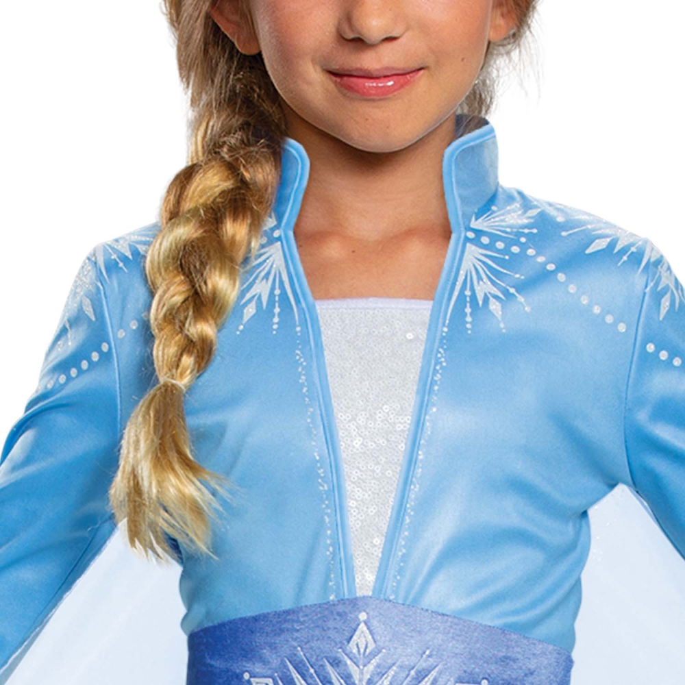 COSTUME FROZEN DISNEY VESTITO ELSA DELUXE TRAVESTIMENTO COSPLAY FESTA CARNEVALE IN MASCHERA - 129989