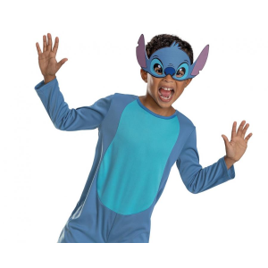 COSTUME STITCH DISNEY TUTA INTERA E MASCHERINA TRAVESTIMENTO CARNEVALE COSPLAY FESTA IN MASCHERA - 167899