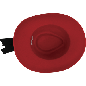 CAPPELLO ROSSO DA MOSCHETTIERE CON PIUMA IN FELTRO ACCESSORIO TRAVESTIMENTO CARNEVALE BAMBINO - 13098