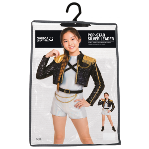 COSTUME K-POP STAR SILVER LEADER TRAVESTIMENTO CARNEVALE COSPLAY RUMI HUNTRIX IDOL GOLDEN - 7878