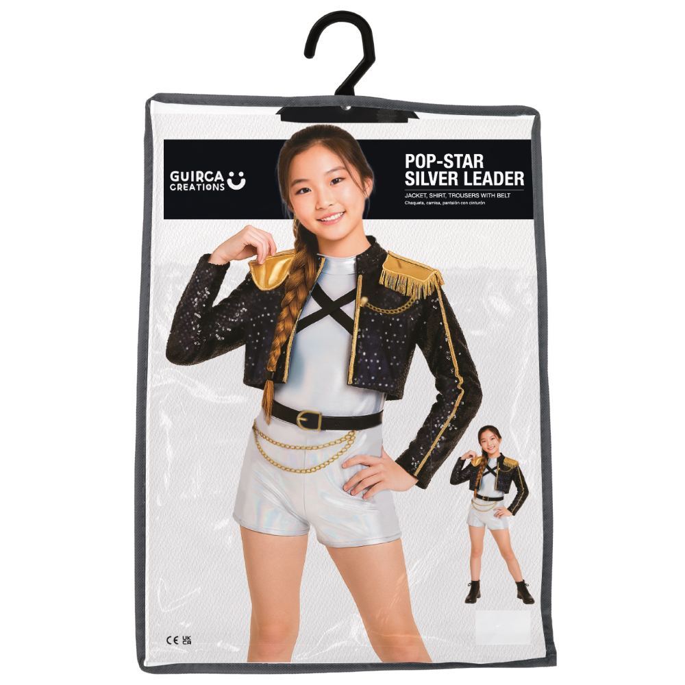 COSTUME K-POP STAR SILVER LEADER TRAVESTIMENTO CARNEVALE COSPLAY RUMI HUNTRIX IDOL GOLDEN - 7878