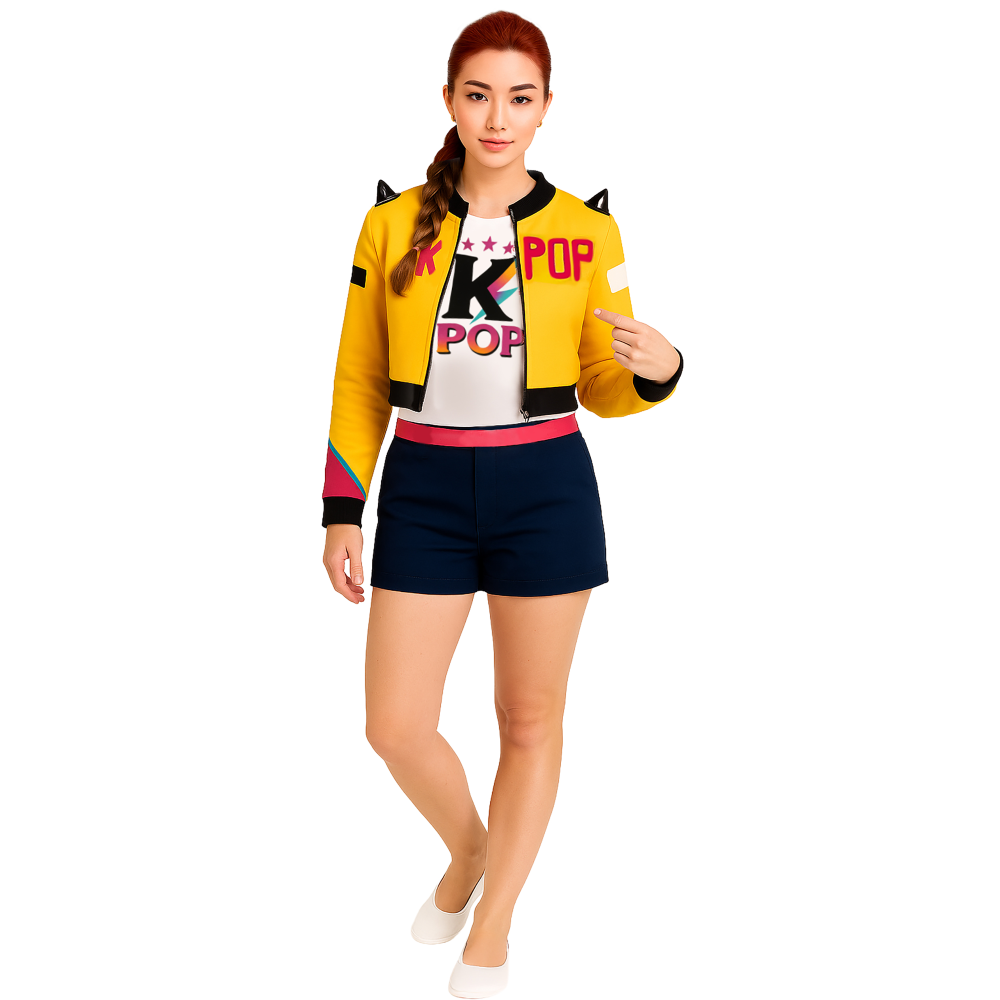 COSTUME K-POP STAR NOVA TRAVESTIMENTO CARNEVALE COSPLAY RUMI HUNTRIX CACCIATRICE - 7879