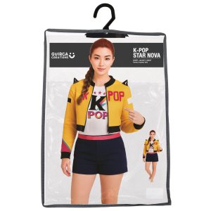 COSTUME K-POP STAR NOVA TRAVESTIMENTO CARNEVALE COSPLAY RUMI HUNTRIX CACCIATRICE - 7879