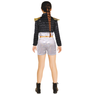 COSTUME K-POP STAR SILVER LEADER TRAVESTIMENTO CARNEVALE COSPLAY RUMI HUNTRIX IDOL GOLDEN - 7878