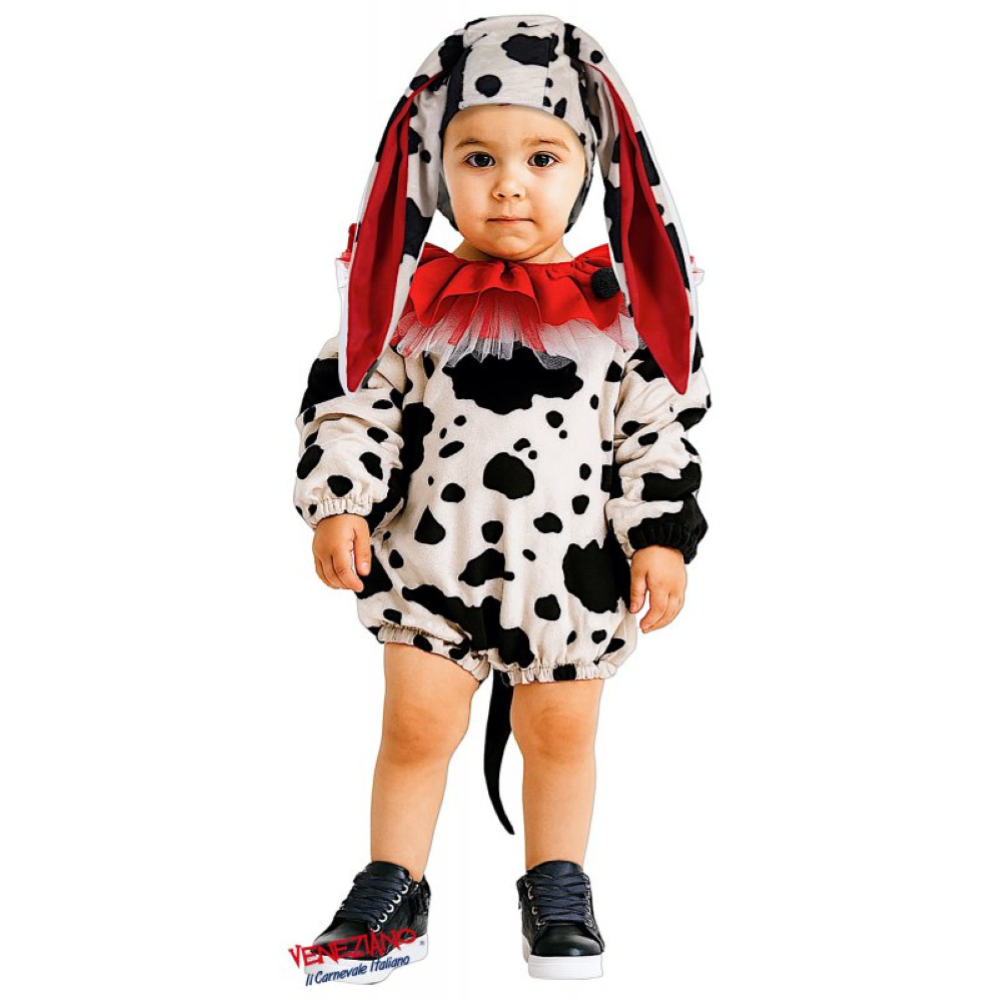 VESTITO CARNEVALE PICCOLO DALMATA COSTUME TRAVESTIMENTO BAMBINI- 28119