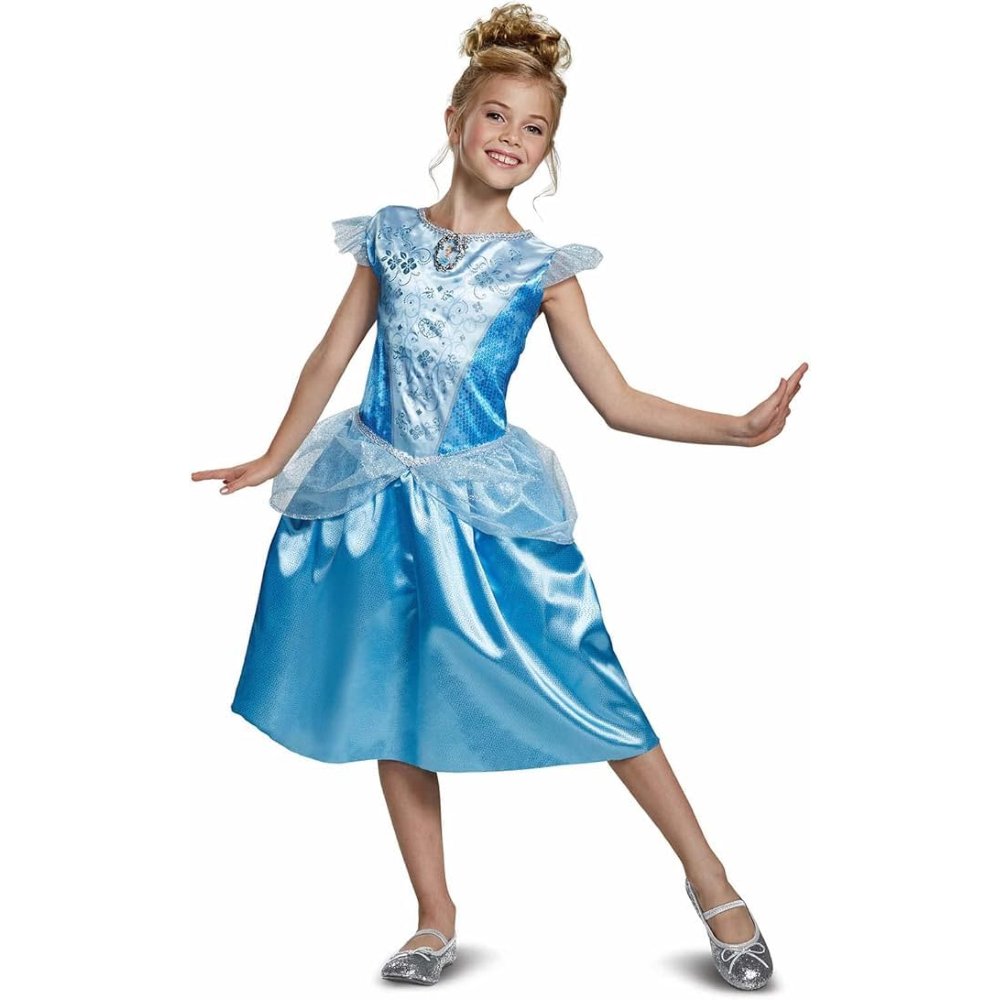 COSTUME CENERENTOLA PRINCIPESSE DISNEY VESTITO TRAVESTIMENTO FESTA CARNEVALE IN MASCHERA - 140499